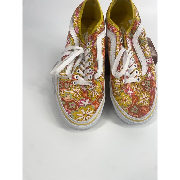 Vans Old Skool‎ Low Top Floral Print Sneakers Shoes Women Size 8 - Picture 4 of 14